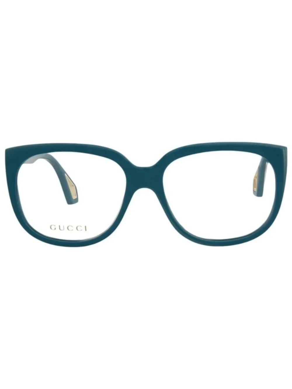 New Gucci Womens Square/Rectangle Blue Blue Transparent Fashion Designer Eyeglas